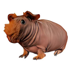 Gray Skinny Pig Sticker